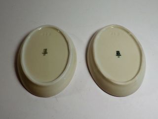Le Gentilhomme Hotel Richemond Geneve dish Porcelain Oval Soap Trinket Dish Pair 3