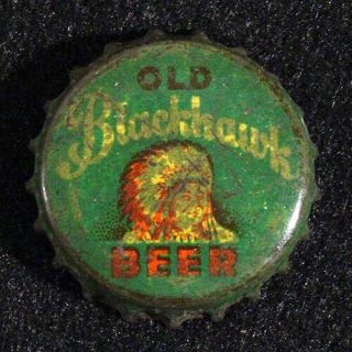 Old Blackhawk Cork Lined Beer Bottle Cap Crown Zoller 
