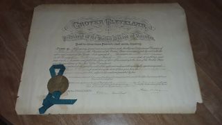 1896 President Grover Cleveland Autograph Signed Postmaster Appointment Document