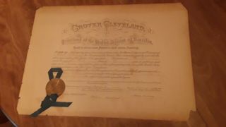1896 President Grover Cleveland Autograph Signed Postmaster Appointment Document 6