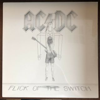 Ac/dc Flick Of The Switch Vinyl First Pressing Lp Very Rare Atlantic.