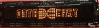 Led Display For Data East Pinball Star Trek 25th Anniversary 128x16 Orange