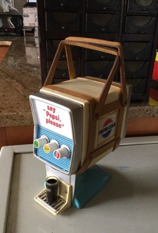 Rare Vintage Pepsi Cola Soda Fountain Dispenser Machine Transistor Radio 5