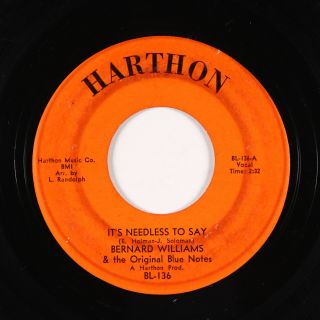 Northern Soul 45 - Bernard Williams - It 