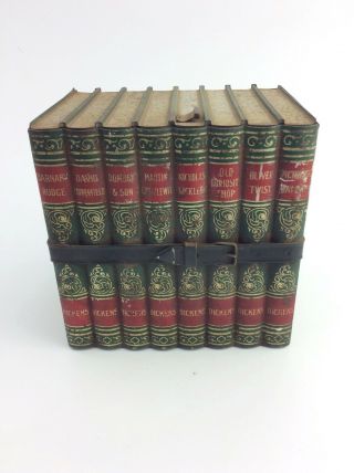 Antique Huntley & Palmer Library Books Biscuit Tin Dickens