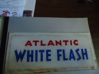 Atlantic White Flash Ad Glass Pair,  One,  Originals Size 4
