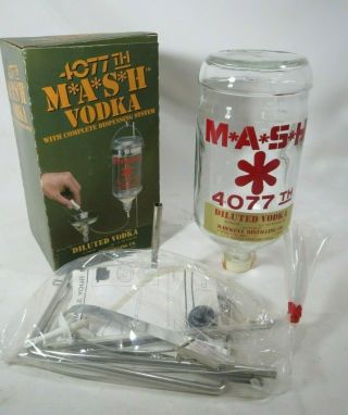 M.  A.  S.  H 4077th Vodka Dispensing System Iv Bottle Drip Hawkeye Distilling Co.  Nos
