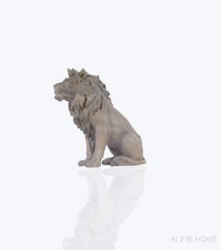 Lion Figurine Sculpture Statue 20 " African Safari Home Living Room Floor Decor
