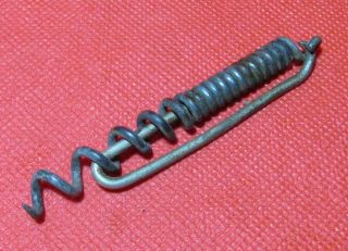 Old Very Rare Hand Made Steel Wire Corkscrew Tire Bouchon Cavatappi Unusual