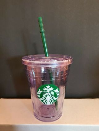 Starbucks Plastic Tumbler Tall 12 Oz Cold To Go Cup 2012 Rare 11018036
