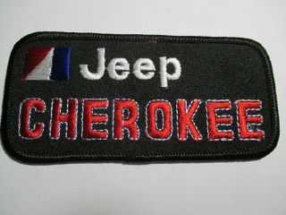 Jeep Cherokee Embroidered Patch Amc Chrysler Rare,  Vintage,  4 1/4 X 2