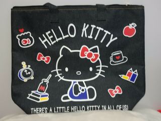 Sanrio Hello Kitty Cooler Insulated Large Bag Denim With Tag Japan