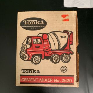 Vintage 1970s Tonka Cement Mixer Truck 2620 BOX ONLY 3