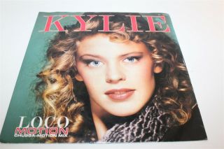 Kylie Loco Motion 12 " Single Vinyl Record 45rpm 1987 Signed By Kylie Minogue