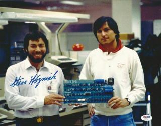 (rare) Steve " Woz " Wozniak Signed 11x14 Photos Psa/dna