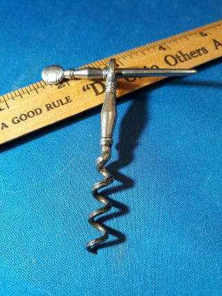 Classic Antique Peg And Worm Over 100 Years Old A Large One With Groved Helix