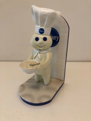 Pillsbury Doughboy Bowl And Spoon Bookend Danbury Collectible 2006