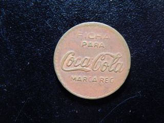 Ficha Para Coca - Cola Marca Reg Vendedoras Token Zz314dcx