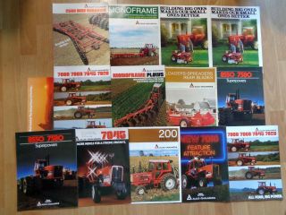 Group Of 14 Vintage Allis Chalmers Brochures Catalogs Tractors & Equipment