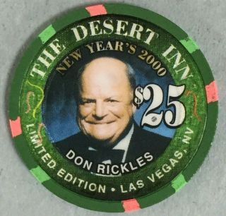 Rare Desert Inn Don Rickles $25 Casino Chip Las Vegas Nevada Year 2000 Cs701