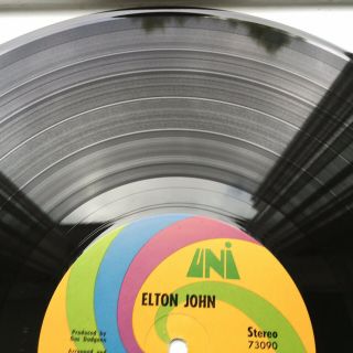 1970 Elton John Self - Titled S/T LP Record MCA UNI 73090 EX,  LP Liner 5