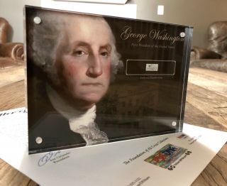 George Washington Handwriting Signed 1797 Psa/dna Authentic Historic Framed