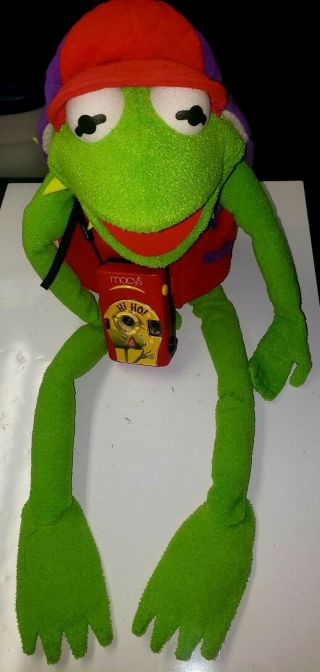Kermit The Frog 20” Plush Toy Photographer With Camera Macy’s Henson 2002
