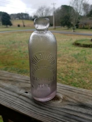 Wildwood Bottling Maryville Tennessee Hutchinson Bottle