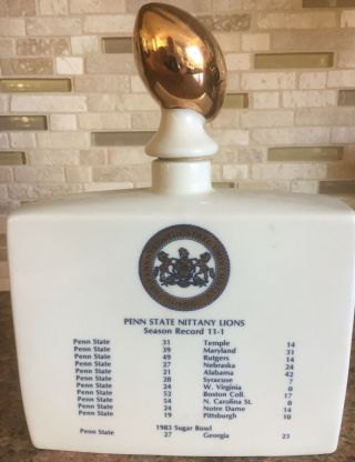 Penn State Football 1982 NCAA Champions Michter ' s Distillery Decanter 2