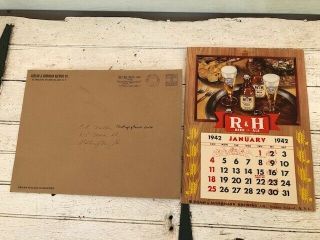 1942 R&h Rubsam & Horrmann Brewing Beer Advertising Calendar Staten Island Nyc