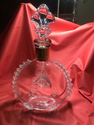 BACCARAT REMY MARTIN LOUIS XIII GRANDE CHAMPAGNE COGNAC CRYSTAL DECANTER 11” 4