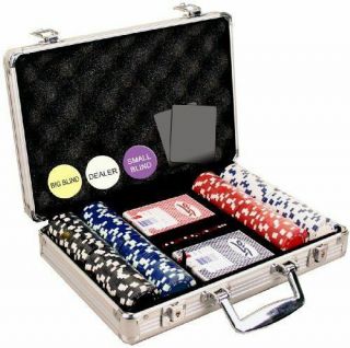 Professional Set Kit Of 200 Poker Texas Hold 