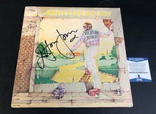 Elton John Signed Goodbye Yellow Brick Road Album Vinyl Lp Autograph Bas