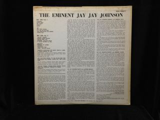 Jay Jay Johnson - The Eminent Vol.  2 - Blue Note 1506 - LEXINGTON RVG FLAT EDGE 2