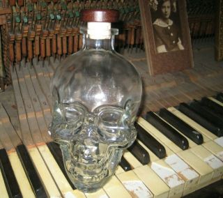 Crystal Head Vodka Skull Large Empty Glass Cap Triple Diamond