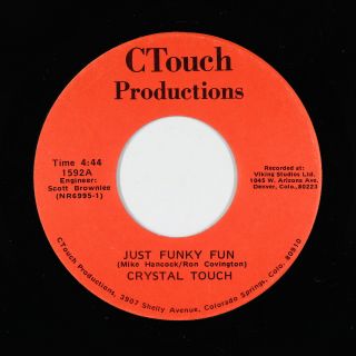 Funk/sweet Soul 45 - Crystal Touch - Just Funky Fun - Ctouch - Vg,  Mp3 Obscure