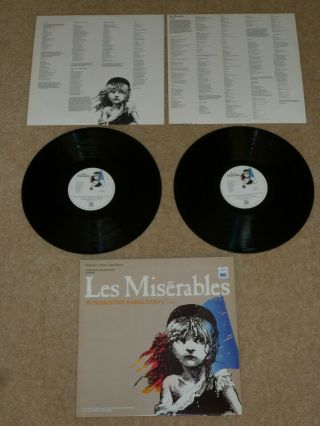 Les Miserables Stage Musical Soundtrack Vinyl Album Lp Record 33,  /nm