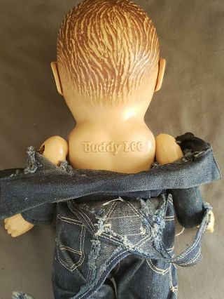 Vintage Buddy Lee Doll In Overalls 7