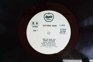 GEORGE HARRISON ELECTRONIC SOUND APPLE AP - 8783 Japan PROMO Red Vinyl VINYL LP 2