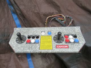 25 5/8 By 9 3/4 6 Button Street Fighter Control Panel Arcade Game Part Jamma