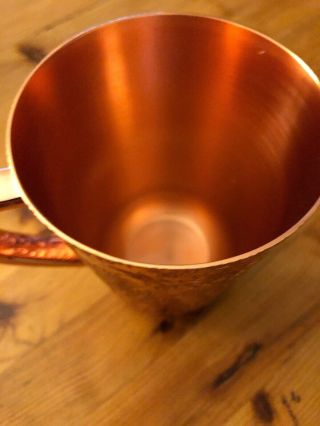 Absolut Elyx Vodka Copper Moscow mule cup thick copper mug RARE 3
