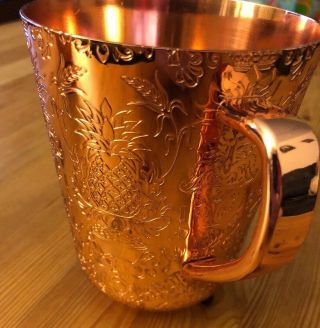 Absolut Elyx Vodka Copper Moscow mule cup thick copper mug RARE 4