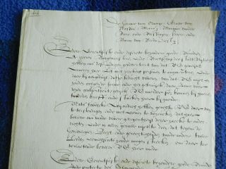 Prince of Orange,  grandfather of King William III signed document 1626 2