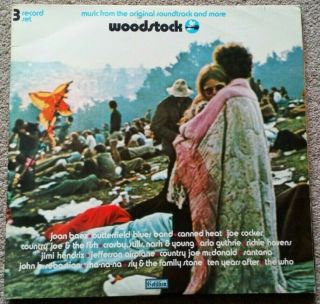 Various - Woodstock Music From The Soundtrack (1970 Triple Atlantic Vinyl Lp)