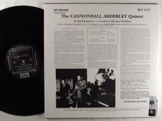 CANNONBALL ADDERLEY In San Francisco RIVERSIDE 2XLP NM 45rpm ltd ed numbered 2