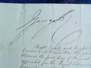 King George IV signed invitation to his coronation in 1821 4