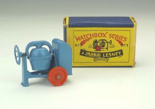 Vintage Moko Lesney Matchbox - No.  3 Cement Mixer - Boxed