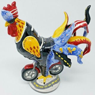 Westland Poultry In Motion Rooster On Motorcycle - Roosters Rule The Road 16747