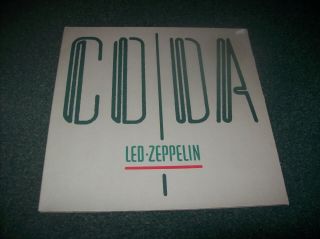 Led Zeppelin - Coda Lp Europe Reissue From 1991 On Swan Song 790 051 - 1