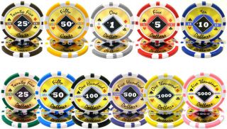 100 Brown 25¢ Cent Black Diamond 14g Clay Poker Chips - Buy 2,  Get 1 2